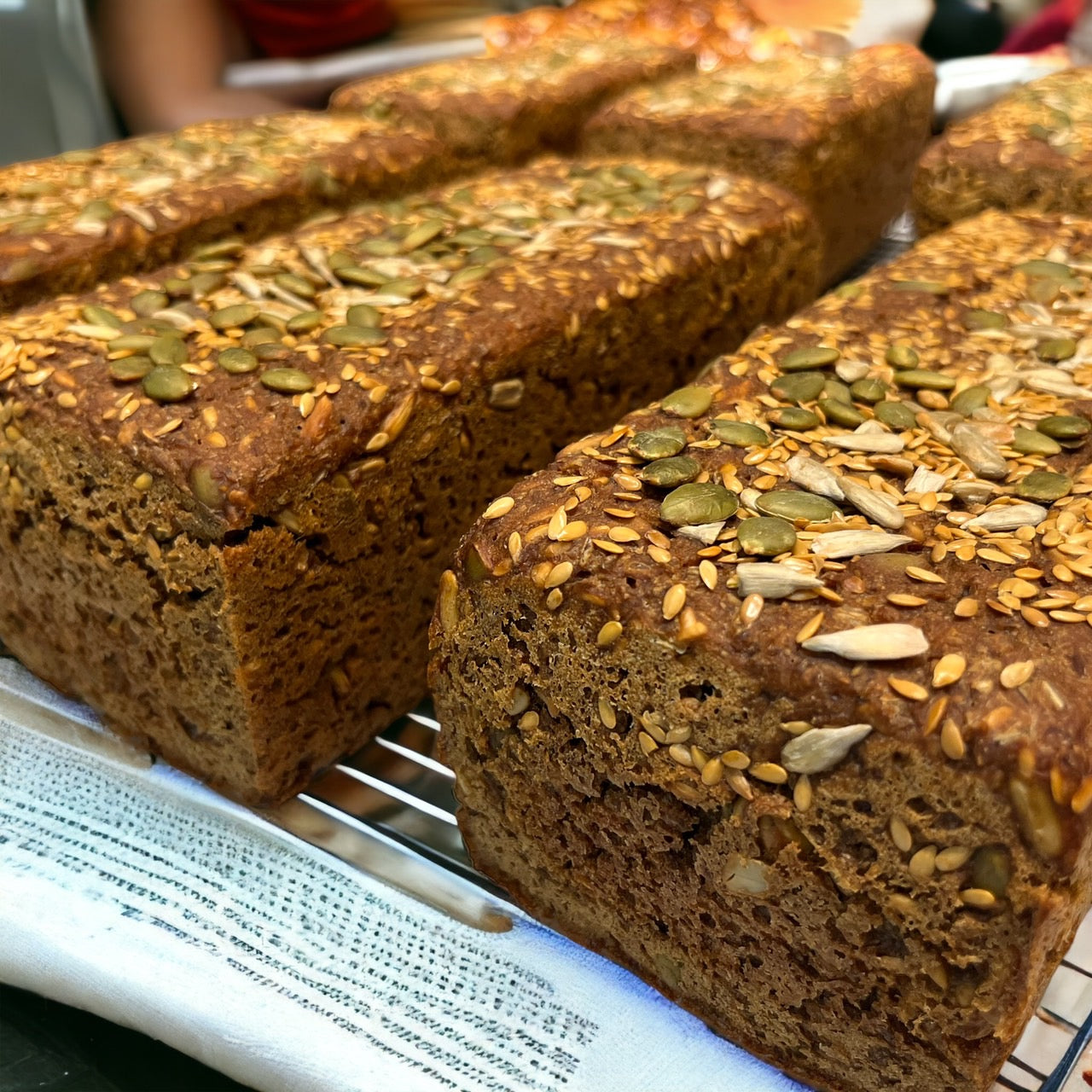 Danish Rye Bread  酸種黑麥麵包 低GI - Oil Free/ Sugar Free